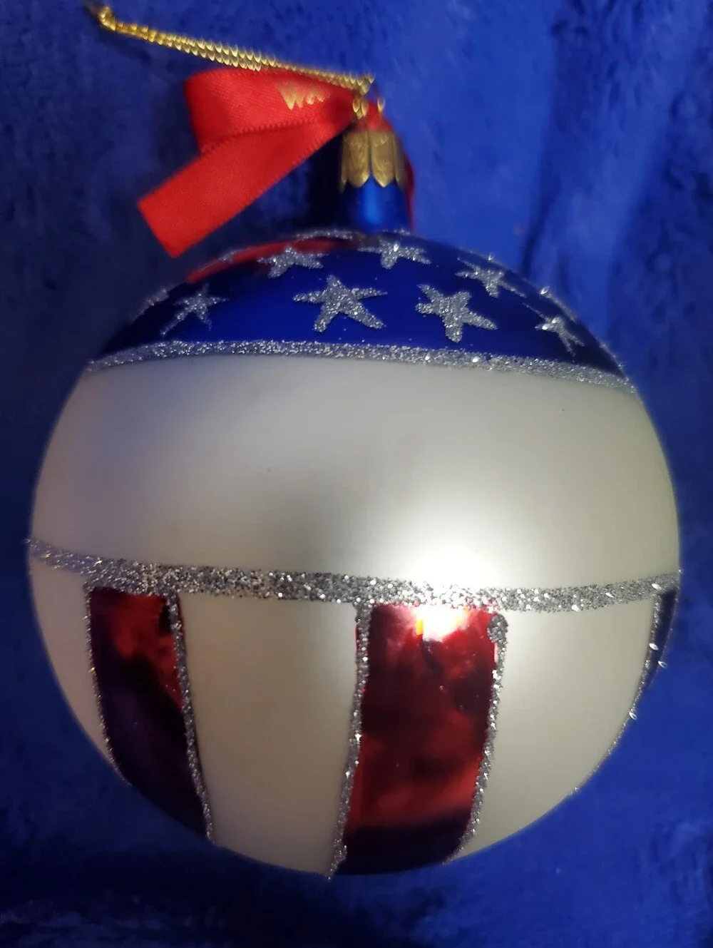 Waterford Holiday Heirlooms God Bless America Ball Collectors Ornament : READ